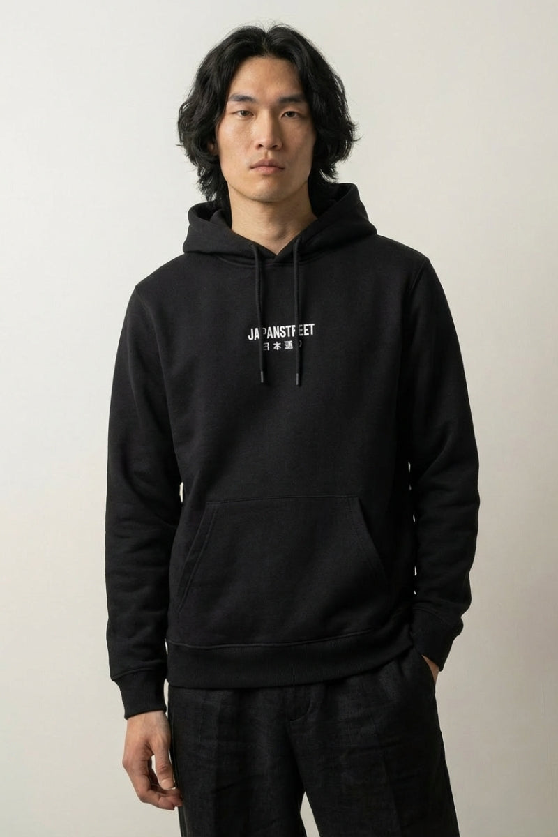 Back view of japanese hoodie