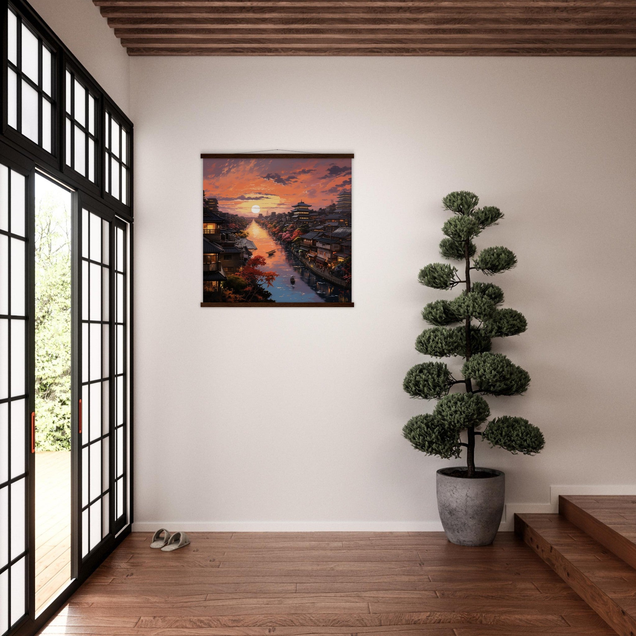 Japanese Wall Painting 'Oshotsu'