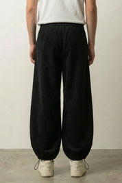 Japanese Workwear Pants 'Takumi' — Japanese wide workwear pants with printed kanji and gold tiger bands