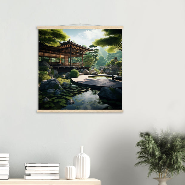 Create a zen-like atmosphere in your home with this Japanese painting!