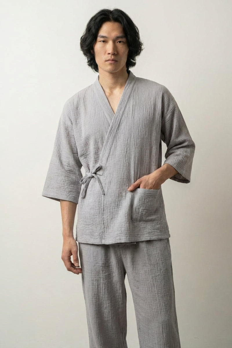Japanese-style jinbei set