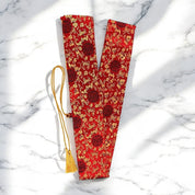 Close-up of katana sword fabric and craftsmanship