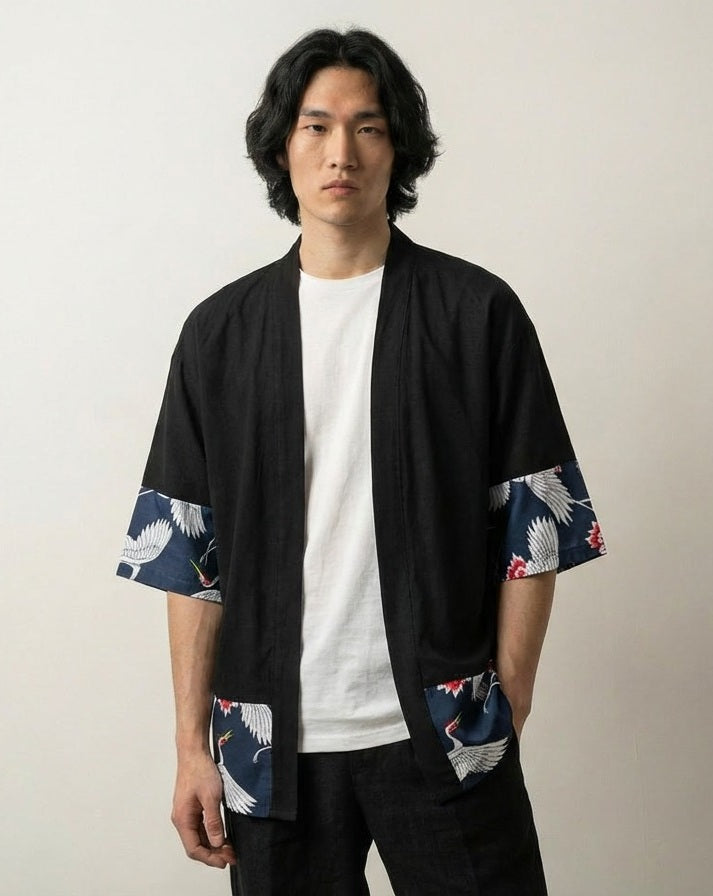 Japanese-style kimono for men