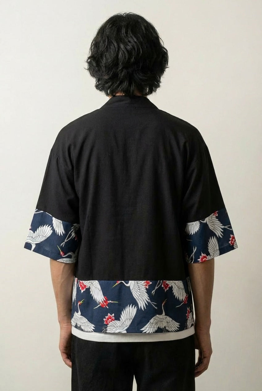Back view of kimono for men
