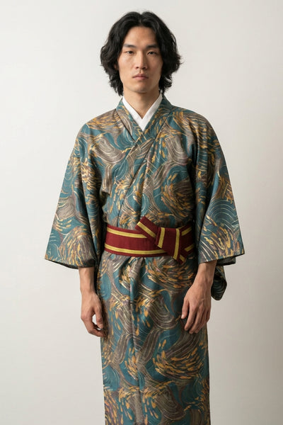 Men's Japanese Silk Kimono 'Koniya'