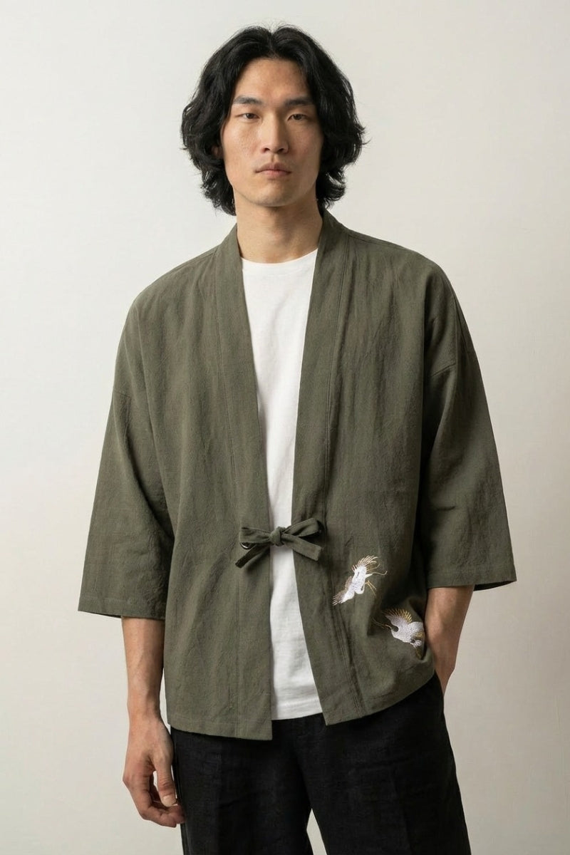 Kimono Mens Fashion 'Kogino' — mens japanese kimono jacket (3)