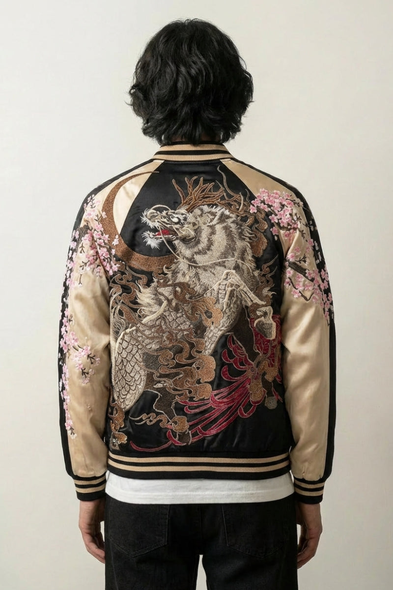 Back view of Japanese garment