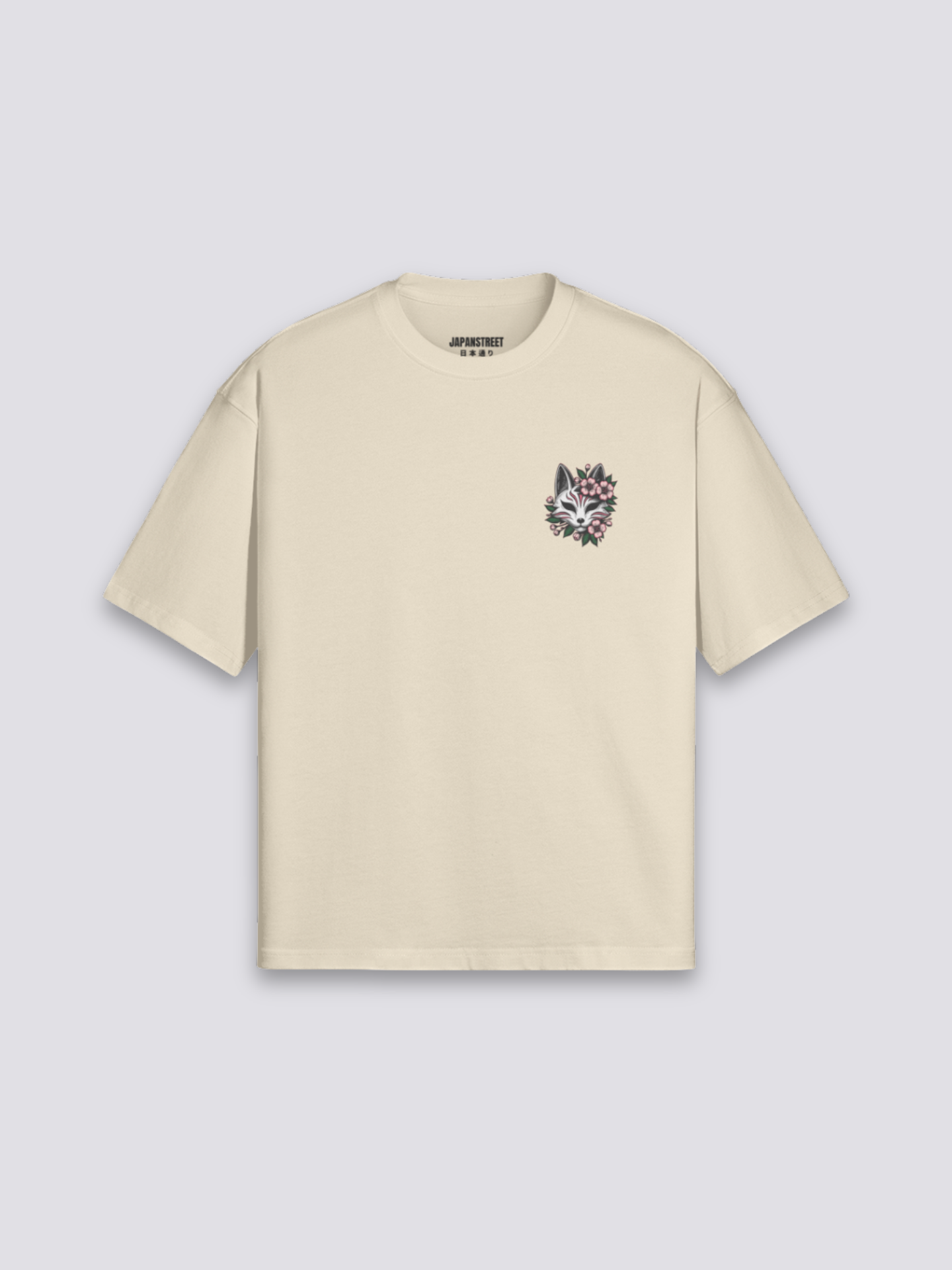 Kitsune T-Shirt - キツネ — kitsune fox mask (6)