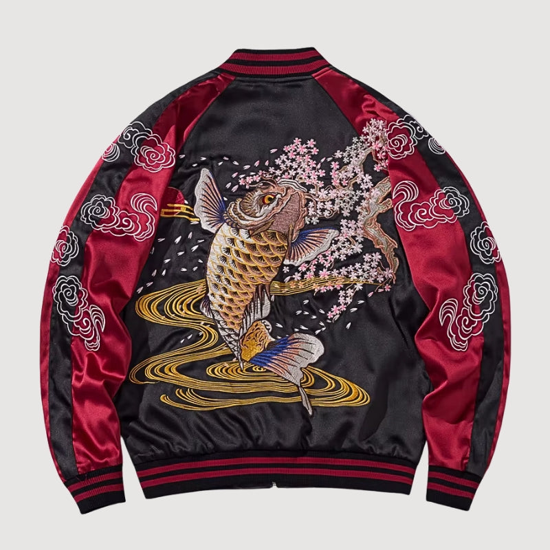 Koi Sukajan Jacket 'Hanami no Taki'