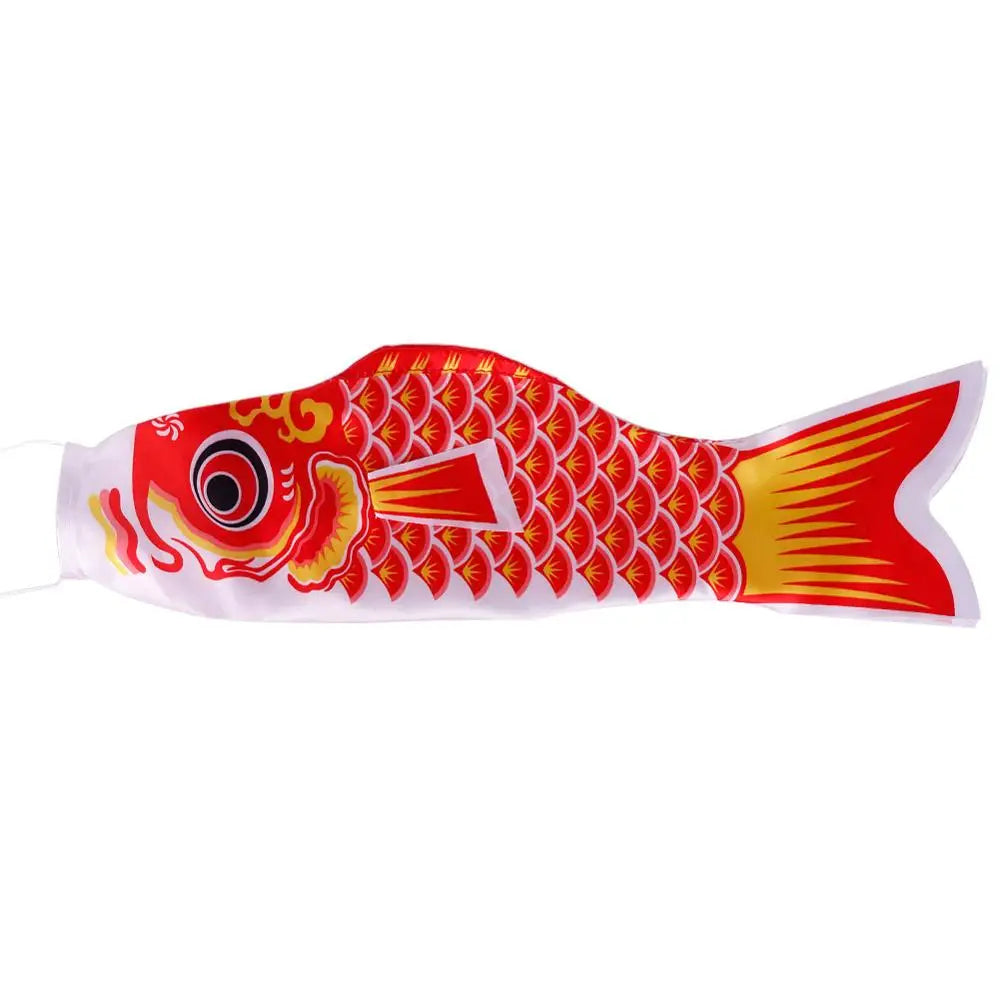 Side view of Japanese garment with koi print