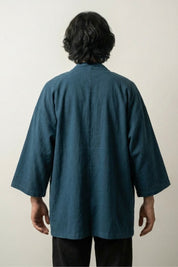 Long Kimono Jacket 'Takeo' — mens japanese kimono jacket (3)