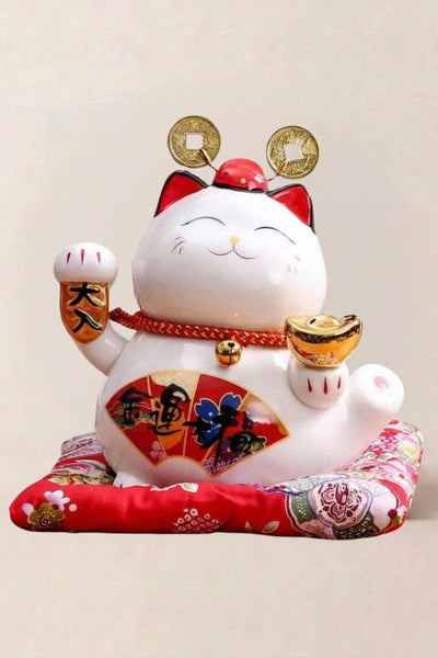 Maneki Neko Piggy Bank 'Hiragana Cat'