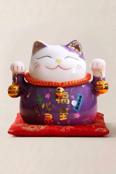 Maneki Neko Piggy Bank 'Violet'