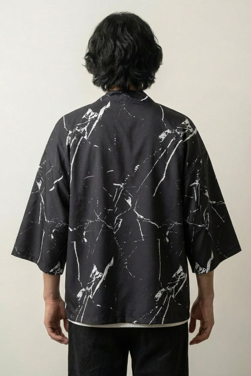 Back view of kimono for men