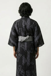 Back view of kimono for men