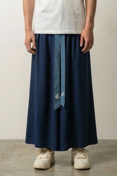 Men's Indigo Hakama Pants 'Itoburu'