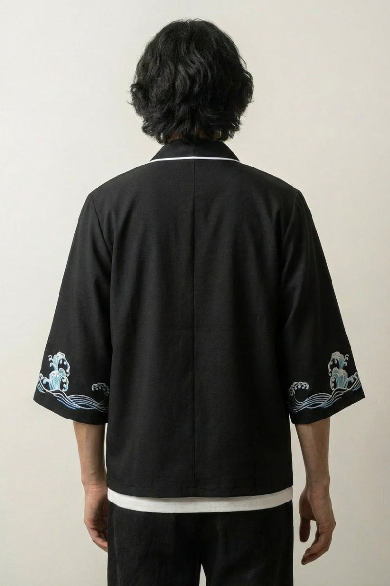 Back view of kimono for men