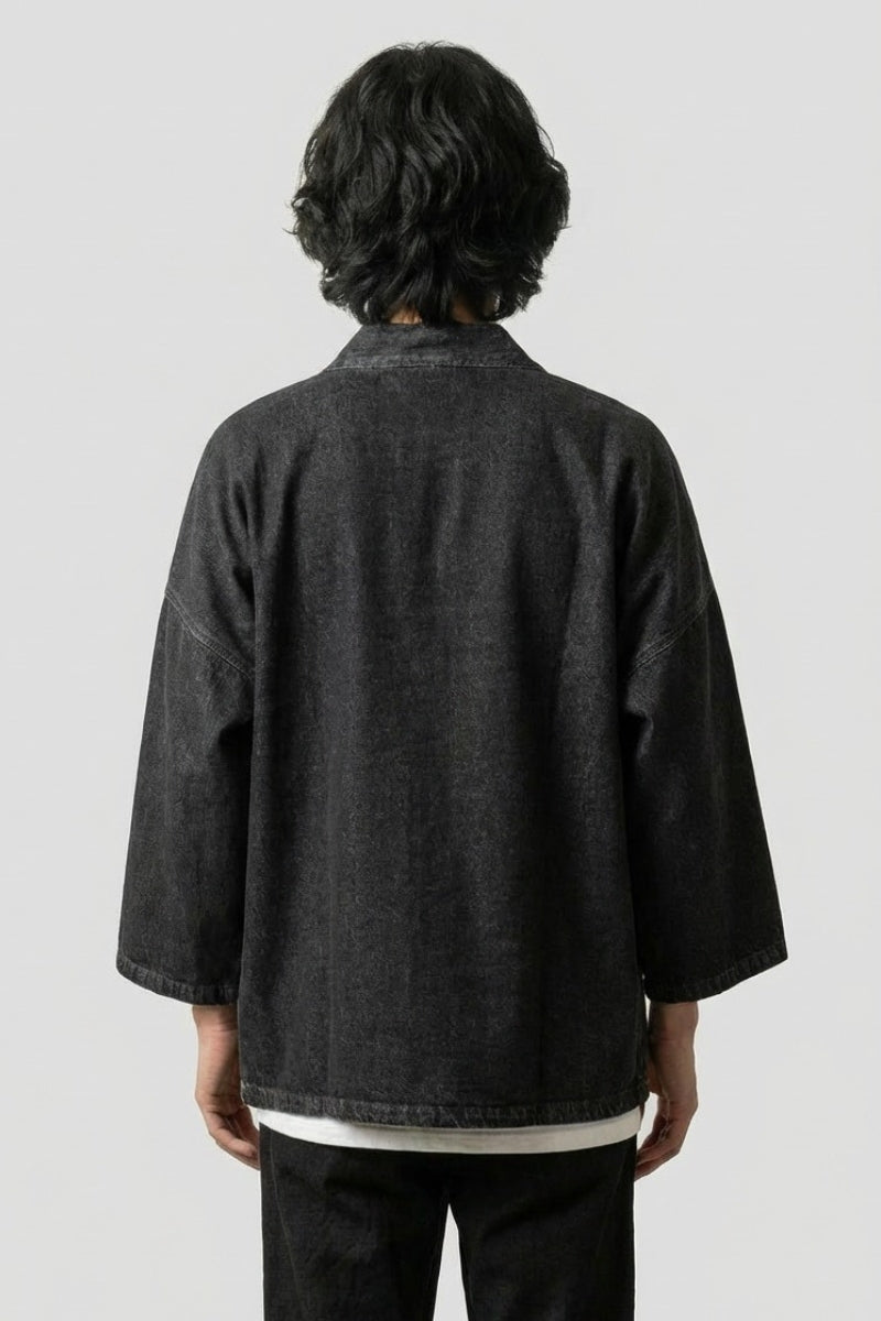 Back view of kimono for men