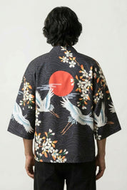 Back view of kimono for men
