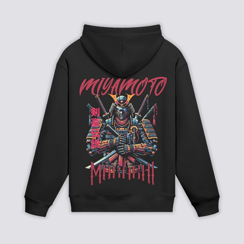 Back view of japanese hoodie