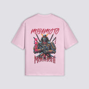 Miyamoto Musashi T-Shirt - 二天一流 — Musashi two-sword stance back print