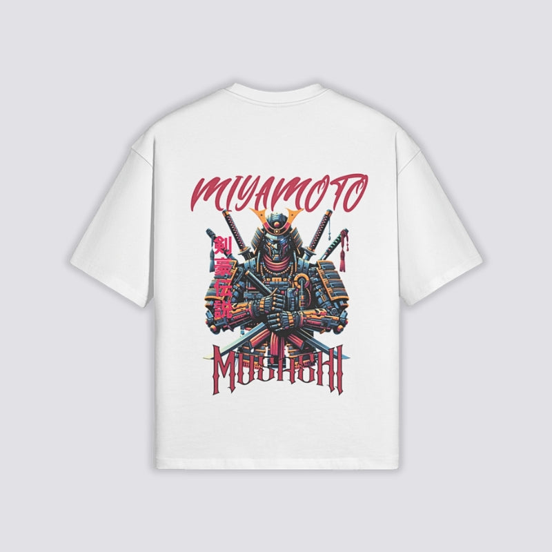 Miyamoto Musashi T-Shirt - 二天一流 — Miyamoto Musashi graphic (1)
