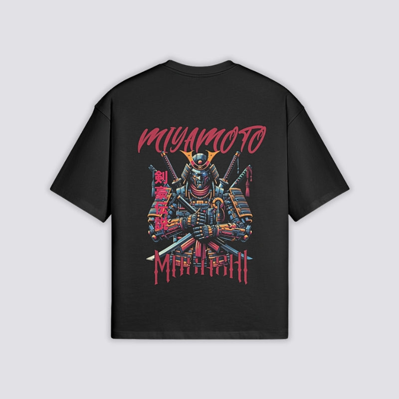 Miyamoto Musashi T-Shirt - 二天一流 — Miyamoto Musashi graphic (2)