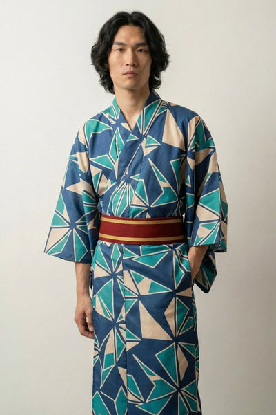 Modern Men's Kimono 'Toyoashi'