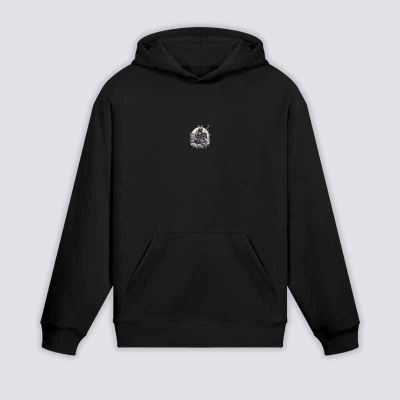 Back view of japanese hoodie
