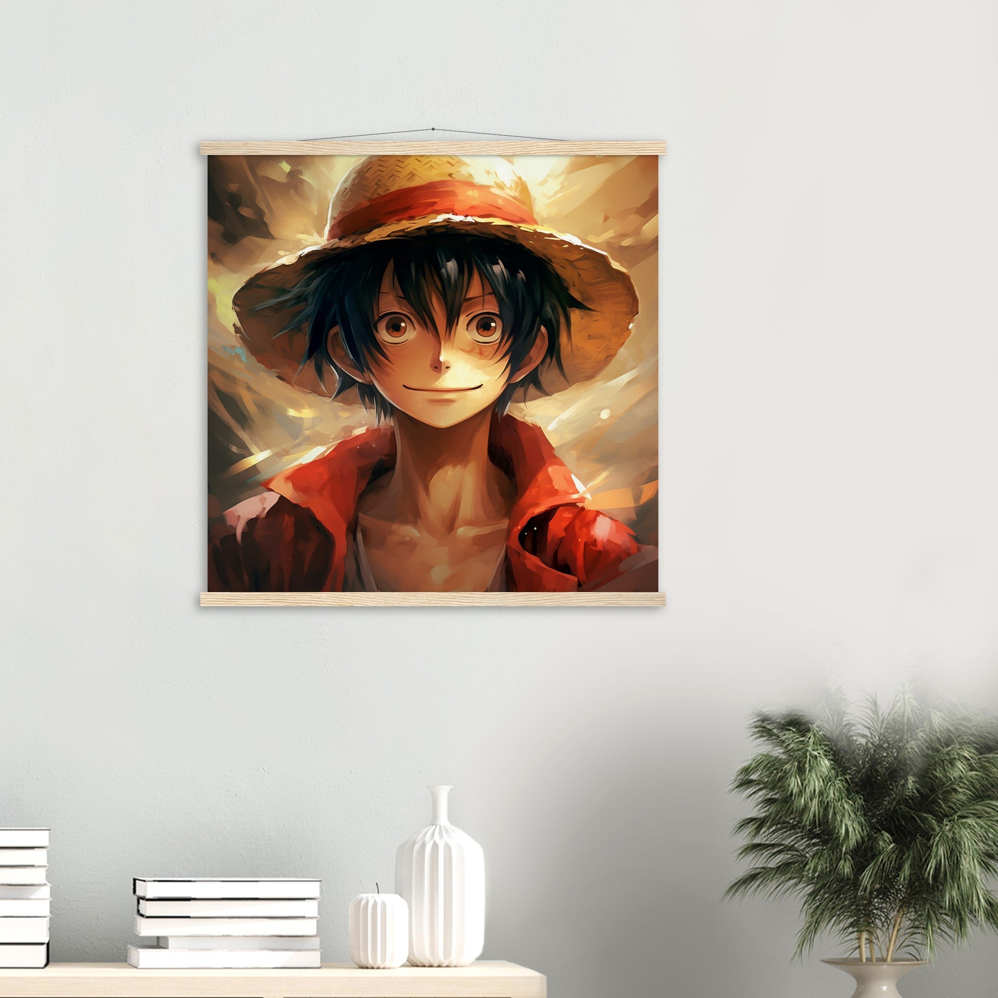 The Monkey D Luffy Japanese wall art for One Piece fans wanting to decorate their room