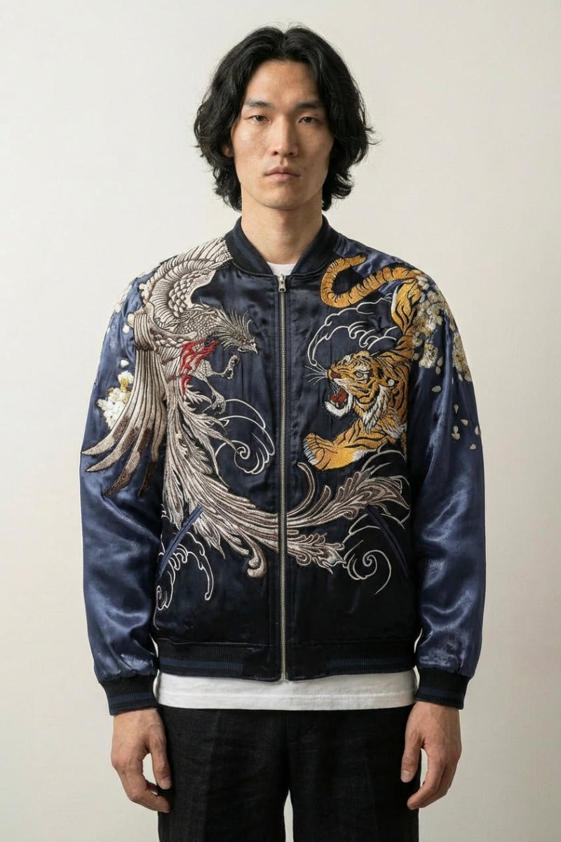 JAPANESE EMBROIDERED JACKETS 1&2,スカジャン Sukajan | Japanese Bomber Jacket | Japan-Clothing – JAPAN CLOTHING