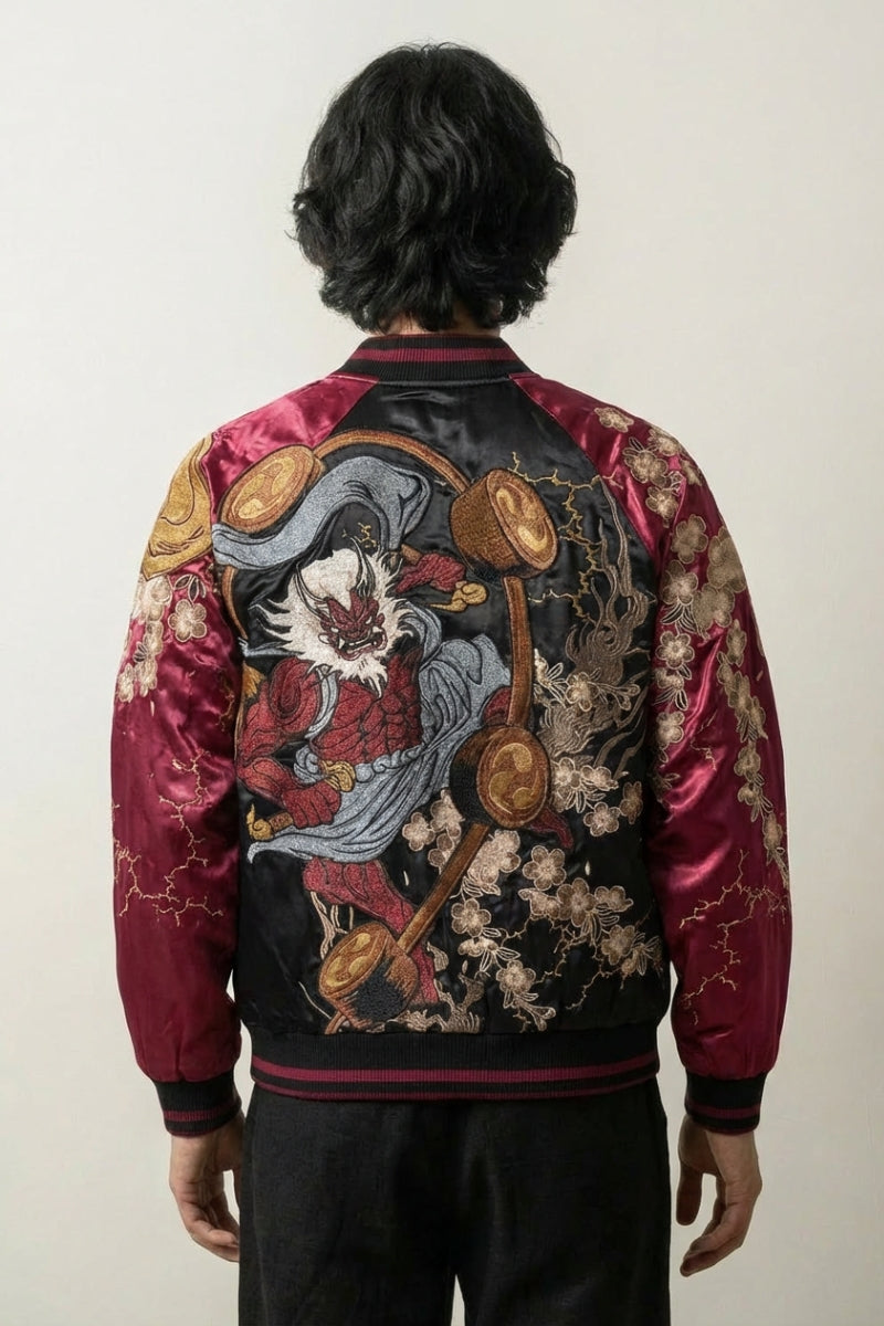Raijin Sukajan Jacket 'Ten no Ikazuchi' | Japan Clothing – JAPAN