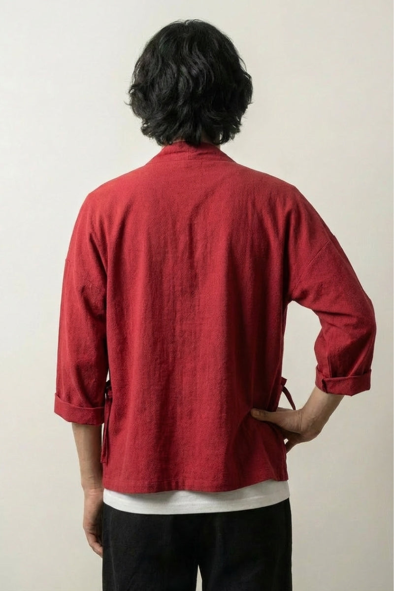 Red Kimono Jacket 'Yuudai' – JAPAN CLOTHING