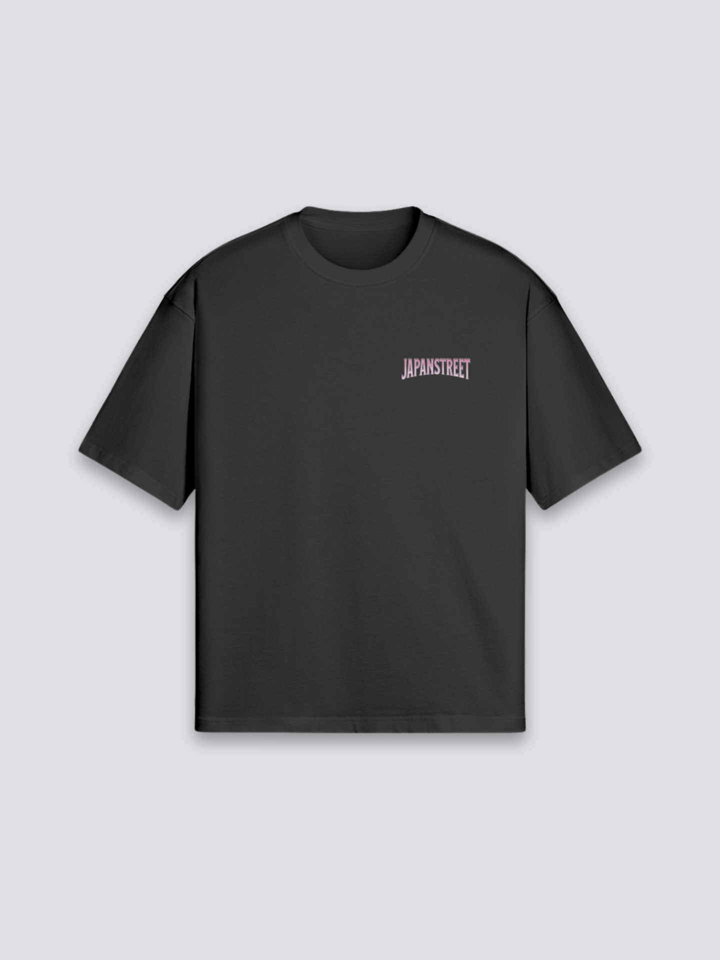 Side view of japanese t-shirt with sakura print