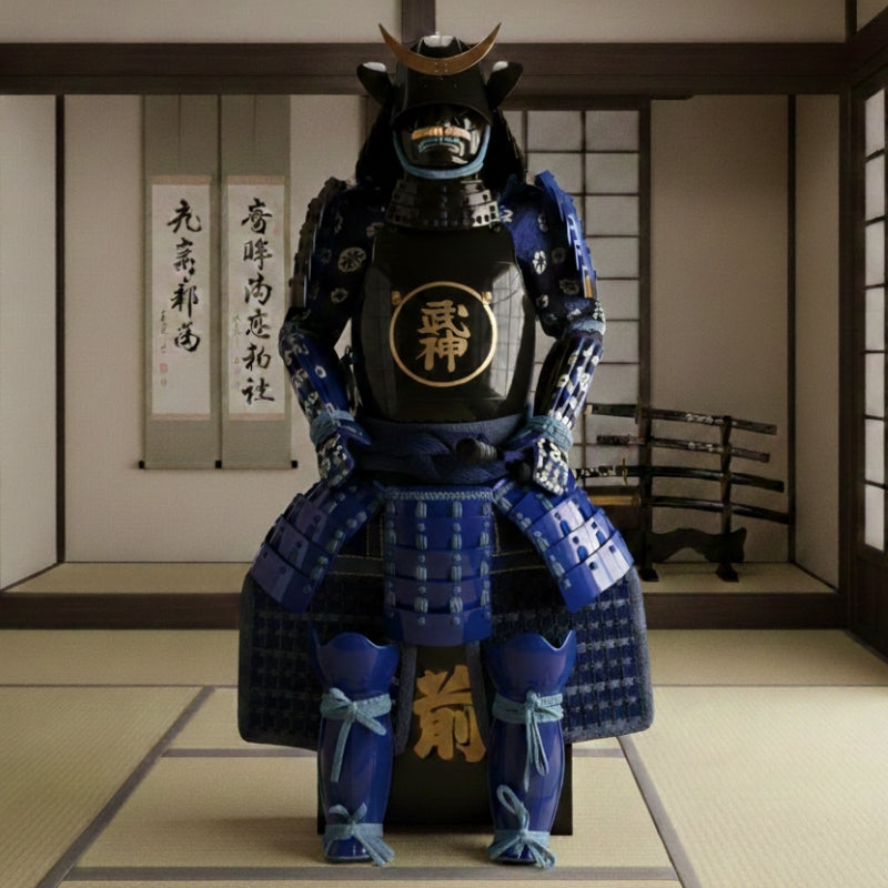 Japanese-style samurai armor with Samurai motif