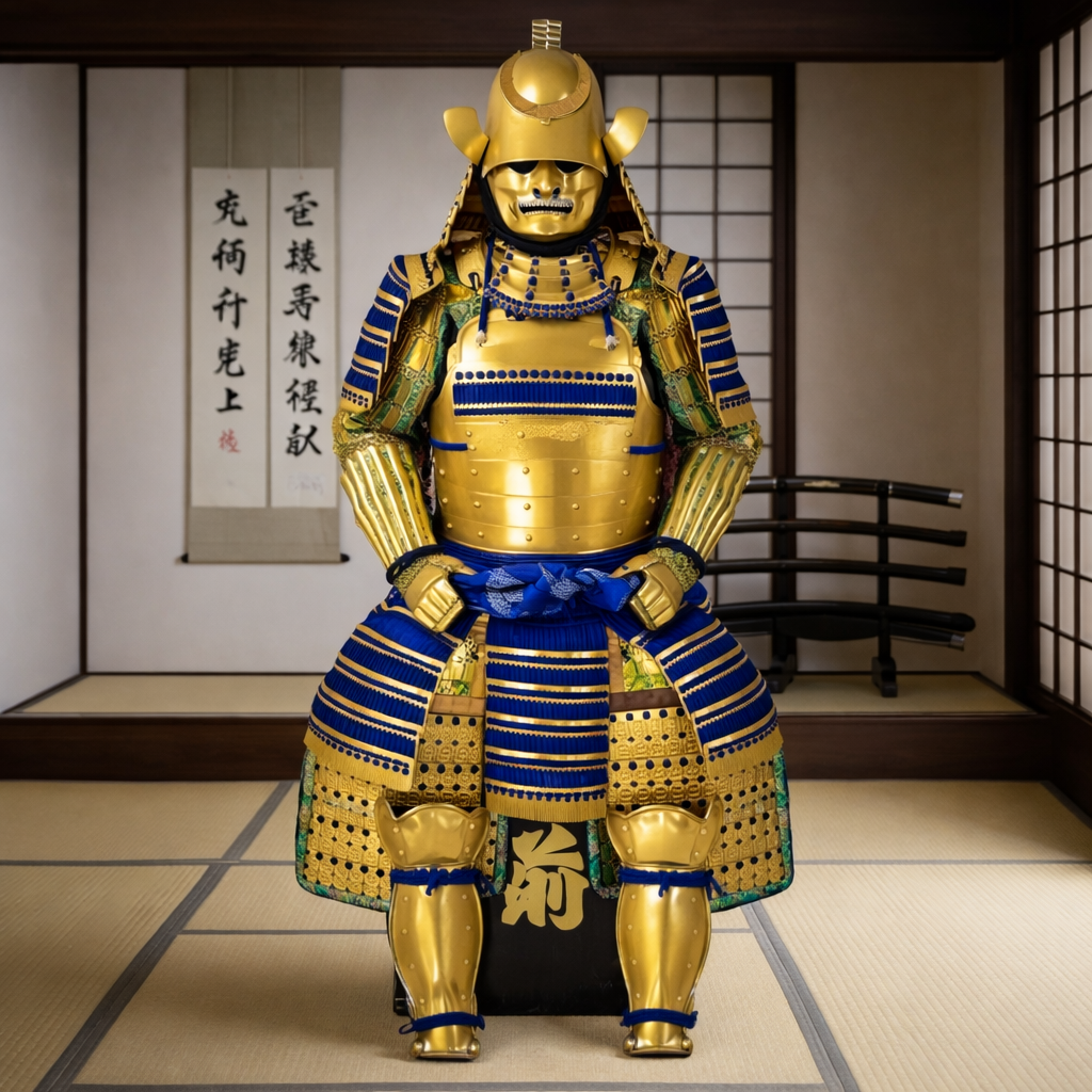 Japanese-style samurai armor with Samurai motif