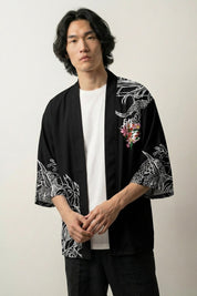 Japanese-style haori with Samurai motif