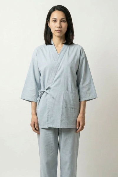 Sky Japanese Pajama Set 'Mizuiro'