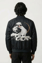 Souvenir Bomber Jacket 'Kitsuneneki' | Japan Clothing