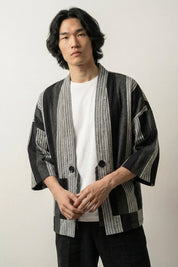 Striped Kimono Cardigan 'Shurina' | Japan Clothing