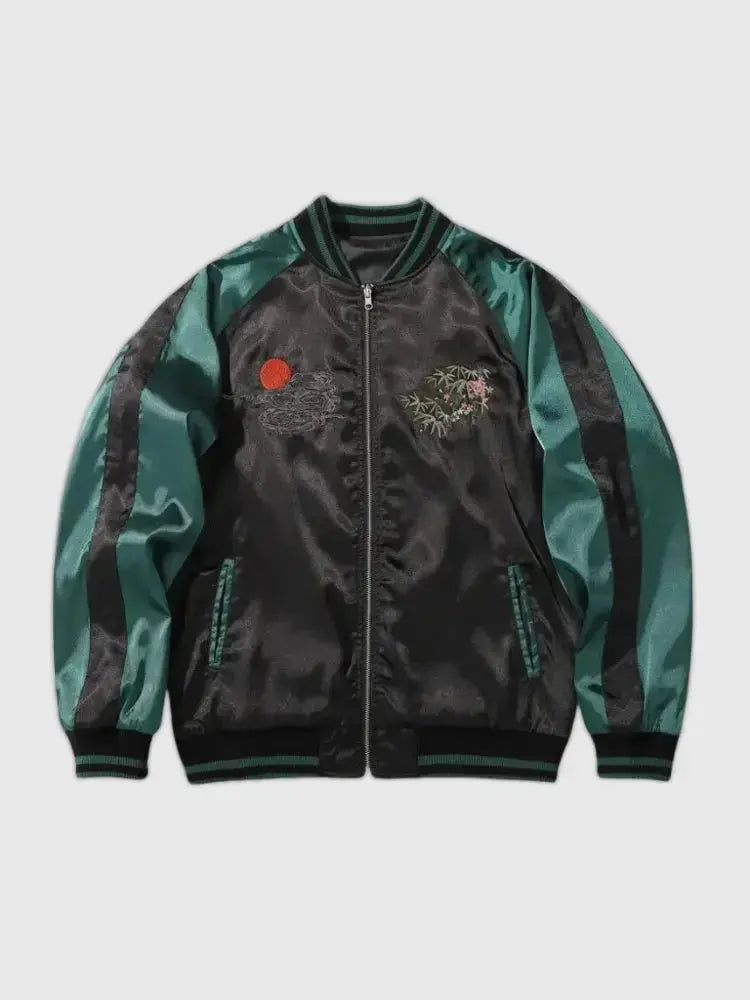 Tiger Sukajan, Bamboo & Red Sun Jacket | Japan Clothing Tiger Sukajan, Bamboo & Red Sun Jacket | Japan Clothing