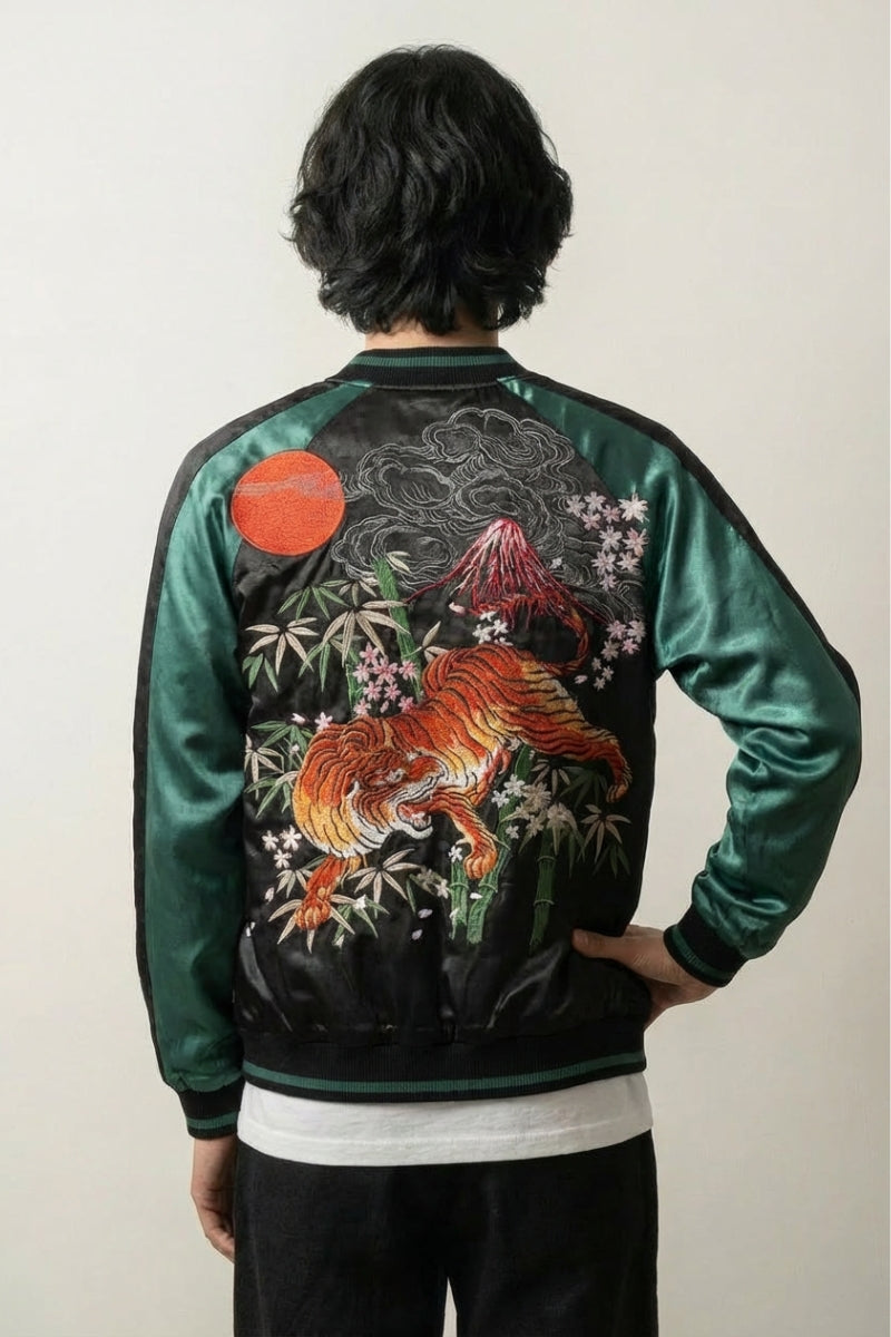 Japanese garment with tiger print - Japan Clothing