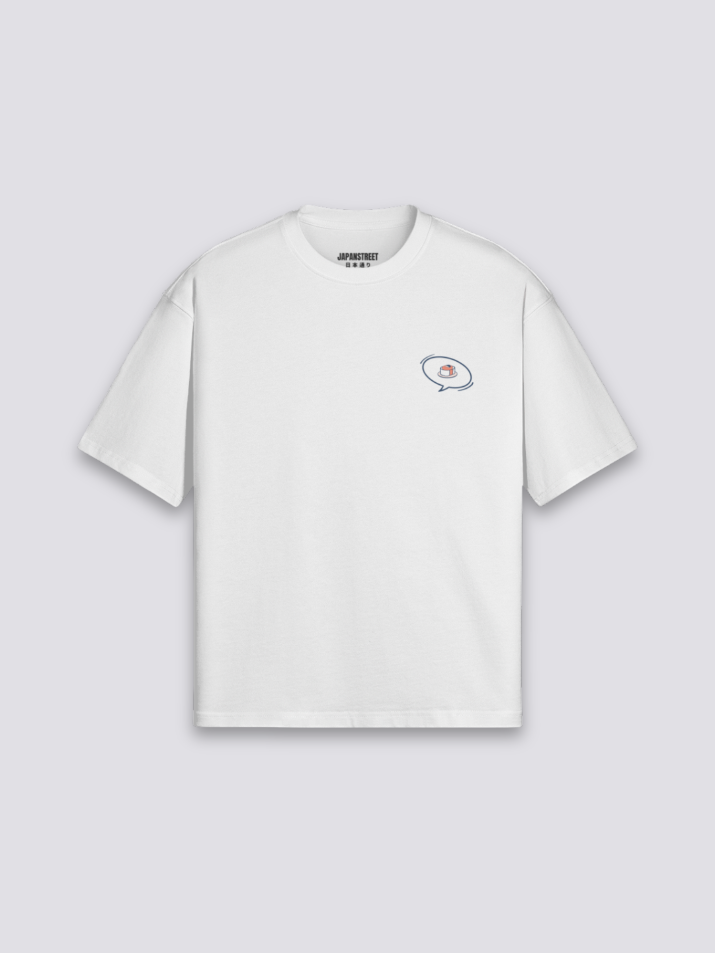 Side view of japanese t-shirt