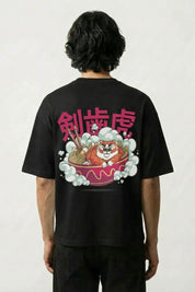 T-Shirt with Japanese Writing - らーめん | Japan Clothing