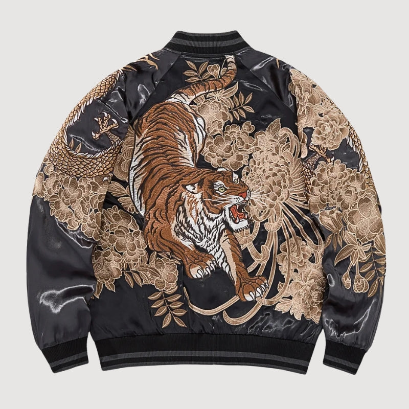 Tiger Sukajan Jacket ‘Kazan Tora’ – Japanese Embroidered Tiger Jacket