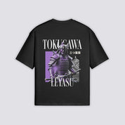 Tokugawa Ieyasu T-Shirt - 三つ葉葵 — Tokugawa Ieyasu in purple back print