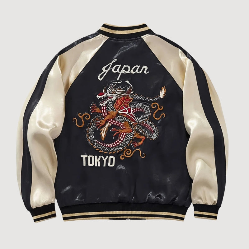 Tokyo Dragon Sukajan 'Raijin no Tora' – Japanese Embbroidered Jacket for Men &amp; Women