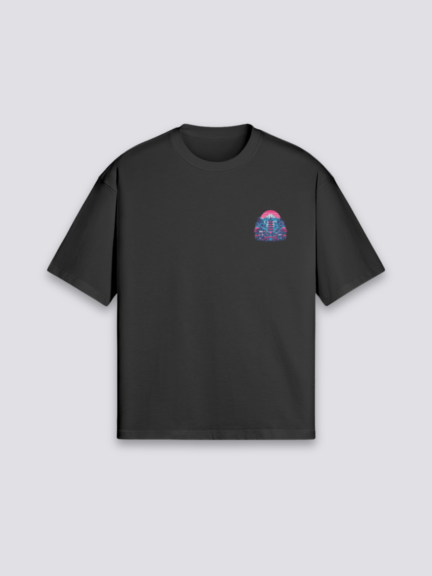 Side view of japanese t-shirt