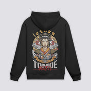 Back view of japanese hoodie
