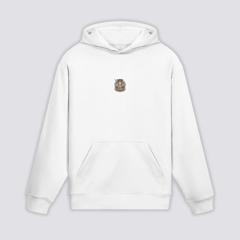 Detail view of japanese hoodie - Tomoe Gozen Hoodie